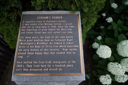 Gorhams Corner Plaque