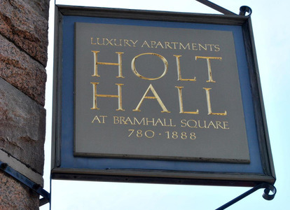 Holt Hall Sign